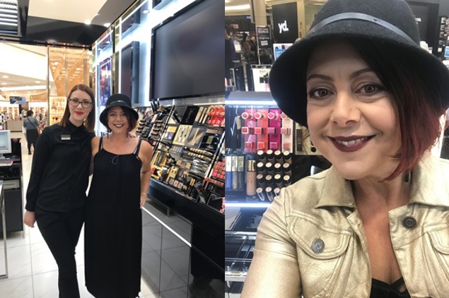 Day three - back with Kirstie at H&J Smith doing my ace makeup ahead of a store fashion showcase
