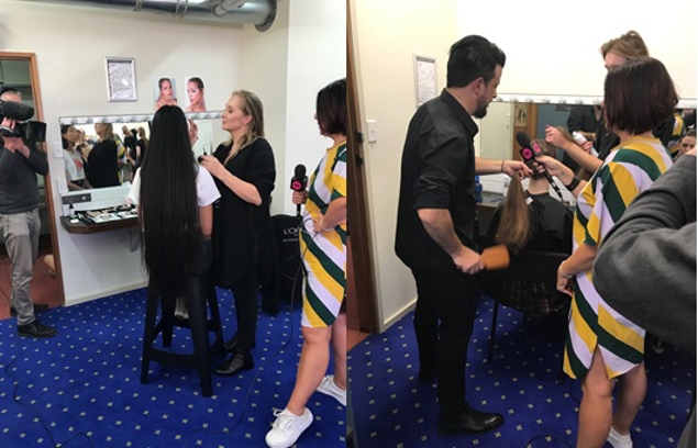 Behind the scenes of iD Dunedin 20th Anniversary show - In the makeup room with Lisa from L'Oreal NZ and hair room with Karl from Klone hair