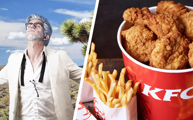 Colonel Sanders Ripped KFC's new 'hipster' Colonel Sanders has gone viral and he's kind of ...