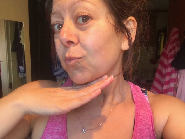 Skin feels smooth and if I suck in my cheeks, oh yea totally lifted (*cough hmmmmm?!)