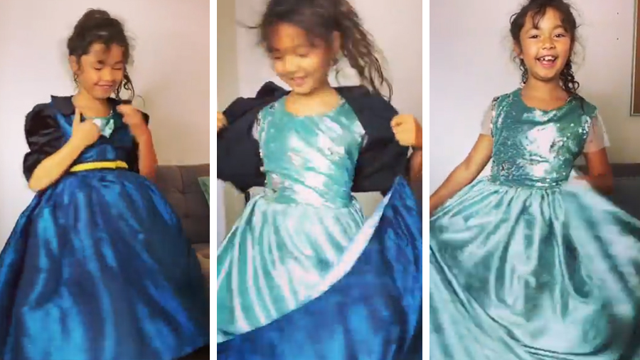 princess transformation dress