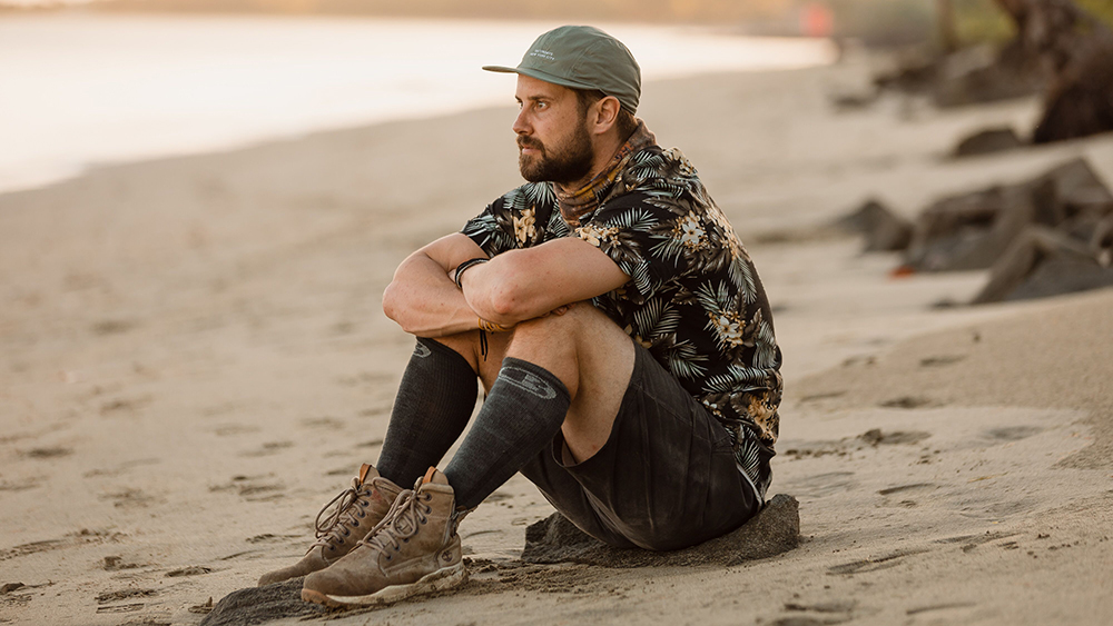 Sam Wallace explains his unusual look on last night's 'Celebrity Treasure Island'