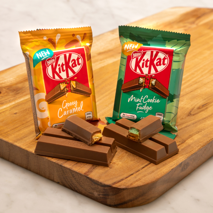 KitKat have just released two tasty new flavours and we so want to try them