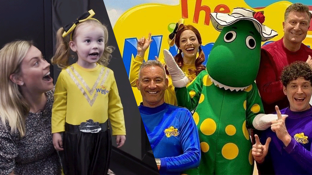 The Wiggles surprise Laura and Estelle's daughters with a Zoom sing-a-long