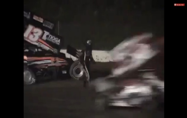 Tony Stewart hits and kills another driver during a dirt track race - WARNING: GRAPHIC CONTENT