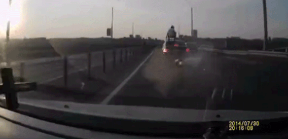 Motorbike Crash Breaks Laws of Physics