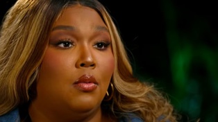 Lizzo admitted during a 60 Minutes interview that she was "having a bad day". Photo / 60 Minutes Australia