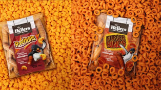 Hellers have launched Rashuns and Burger Ring-flavoured pre-cooked sausages. Photo / Supplied