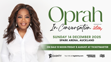 See Oprah LIVE in New Zealand this December