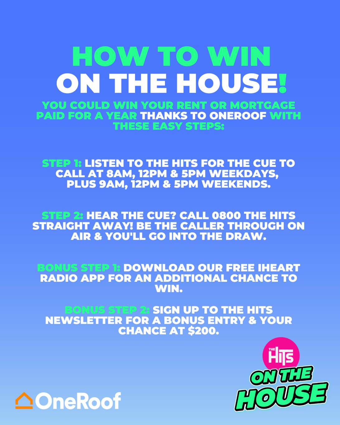 The Hits On the House with OneRoof
