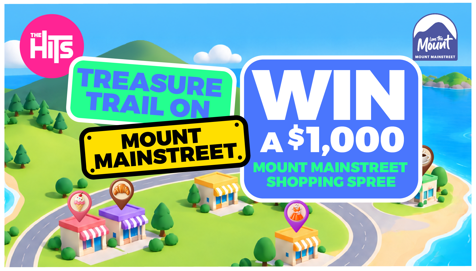 The Hits Treasure Trail on Mount Main Street