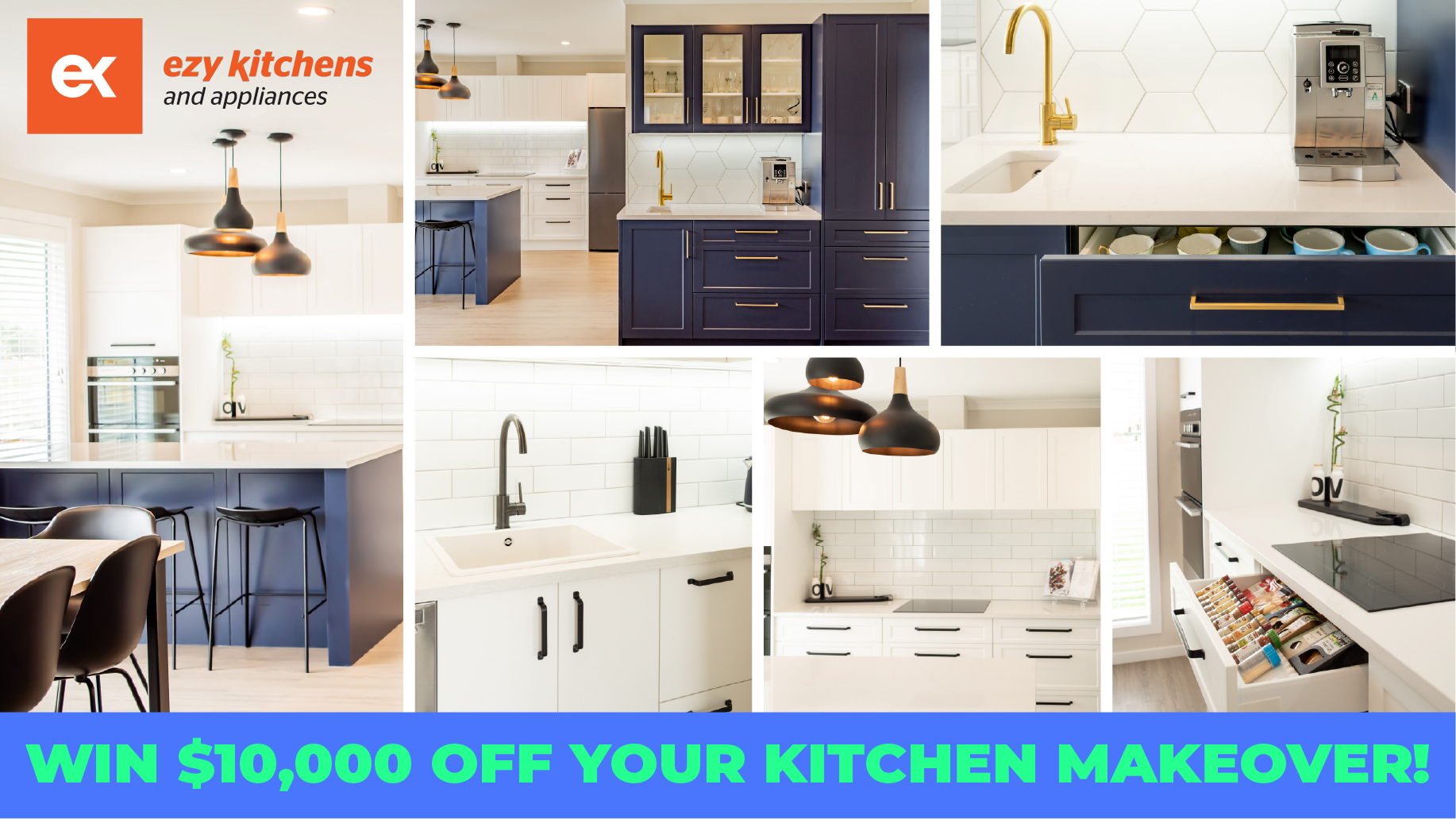 WIN $10,000 towards your Ezy Kitchens Makeover!