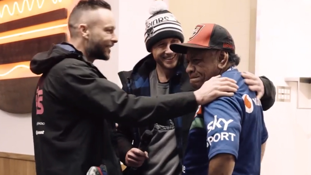 Jono and Ben's epic surprise for Warriors super fan will get you right in the feels