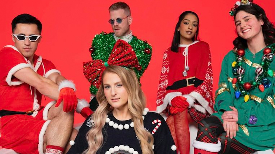 Meghan Trainor releases Christmas A Capella version of 'Made You Look' with Pentatonix star