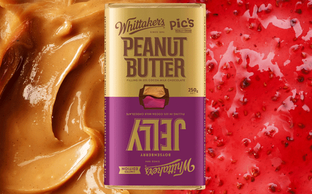 Whittaker's is bringing out a brand new peanut butter and jelly ...