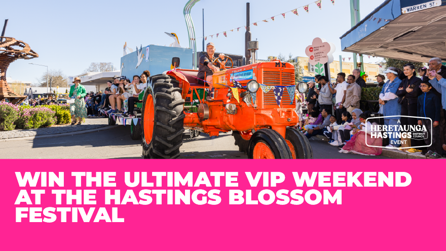 Win the Ultimate VIP Weekend at the Hastings Blossom Festival with The Hits! 