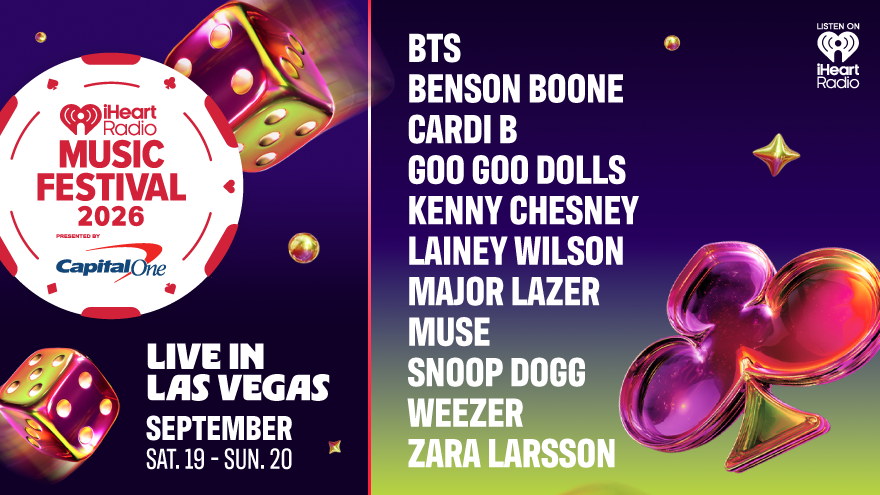 Our iHeartRadio Music Festival live in Las Vegas September 2027