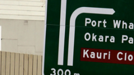 Newly Erected NZTA Sign in Whangarei Spells Whangarei Wrong