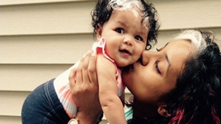 This Little Girl Was Born With The Same White Hair Streak as Her Mother and It's Adorable!