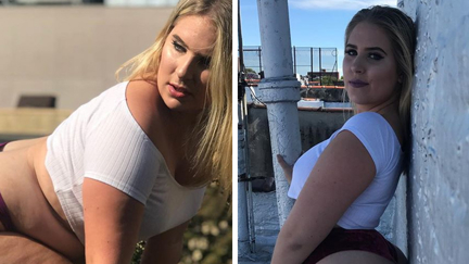 Plus size model praised for untouched cellulite snap