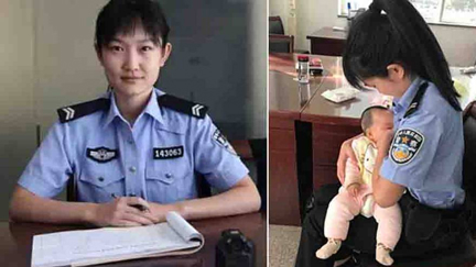 This policewoman breastfeed a suspects hungry baby for her during trial