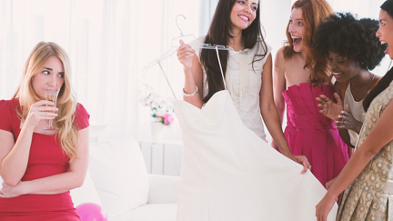 Bridesmaid has unforgivably ruined the brides wedding dress before she's bought it