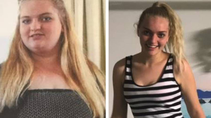 Teen reveals how she lost half her body weight in amazing transformation