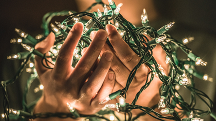 Apparently we've been hanging our Christmas tree lights completely wrong!