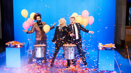 Meghan Trainor and James Corden Speed it up to Slow it down