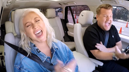 This bonus Carpool Karaoke video featuring Christina Aguilera's new song will give you chills