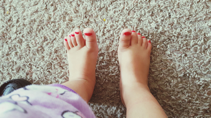 Mum outraged after her toddler's shoes were TAPED on