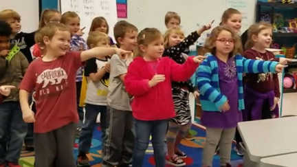 Deaf janitor moved to tears after kindergarten kids sing 'Happy Birthday' to him in sign language