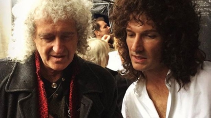 Behind-the-scenes footage from 'Bohemian Rhapsody' captures Brian May performing an incredible guitar solo!