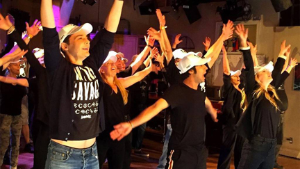The Big Bang Theory cast perform EPIC flashmob to Backstreet Boys' 'Larger Than Life'