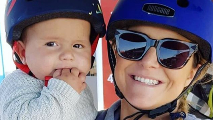 Toni Street discovers the most adorable accessory for her baby boy