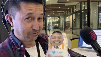 Mike Puru set for baby bootcamp with his very own 'flour baby' that looks just like him!