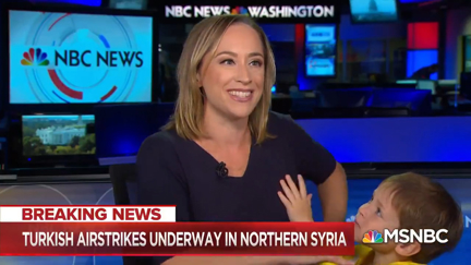 The adorable moment new anchor gets interrupted by her child during a live broadcast