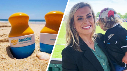 Laura McGoldrick says she's discovered the easiest way to get sunblock on kids this summer