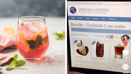 This website shows you every cocktail you can make with only the ingredients in your house