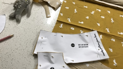 Turns out Estelle sews like she bakes - very little measuring equals...??