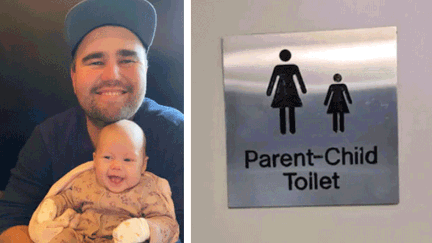 More Kiwi fathers share experiences after Dad told to leave parents' room in mall