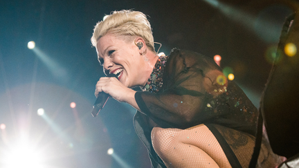 Pink unveils the trailer to her 'balls to the wall' music doco on 'The Ellen Show' and it looks absolutely epic