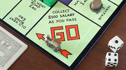 Couple get incredible surprise after ripping up old carpet to find giant Monopoly board painted underneath