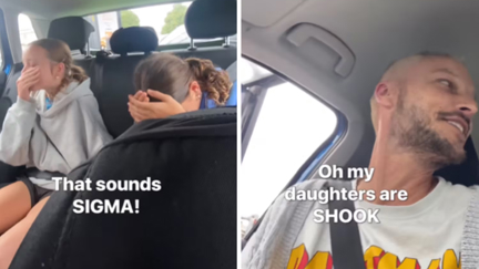 Watch Ben Boyce's daughters react to his Gen Z slang attempt