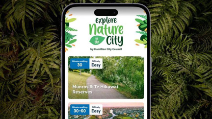 Blair finds out about Hamilton City Council's new Nature in the City app