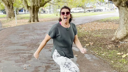 Apparently smiling can make running easier: Estelle put the hack to the test