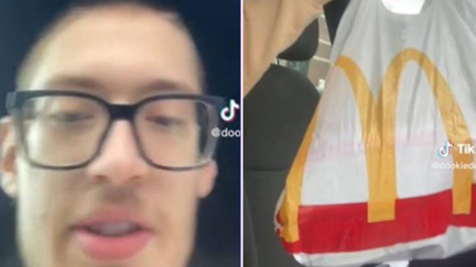 Man goes viral after McDonald’s drive-thru hands him a bag of cash instead of his meal