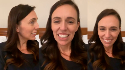 Adorable moment Neve interrupts PM Jacinda Ardern's Facebook live video