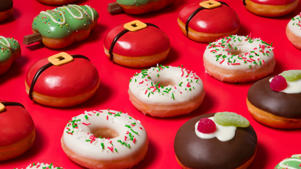Krispy Kreme's Christmas-themed donuts are back just in time for the holidays