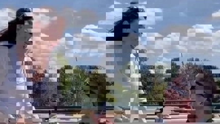 Couple's safari proposal goes terribly wrong after giraffe headbutts bride-to-be